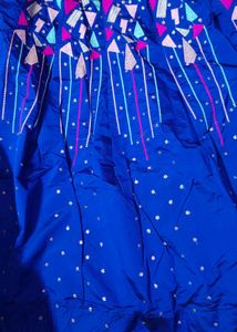 heavy blue skirt