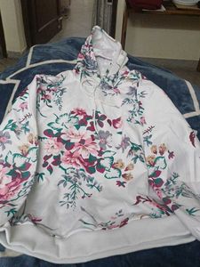 Floral Print Hoodie