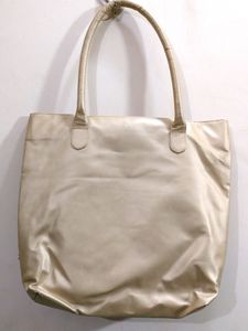 Trendy Golden Beige Handbag