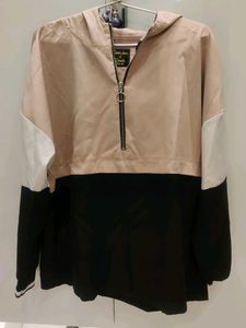 Color Block Hoodie Jacket