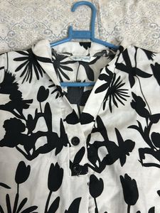 Floral Print White Tunic