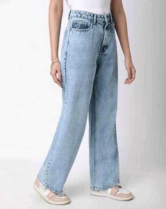 Light Wash Wide Leg Jeans