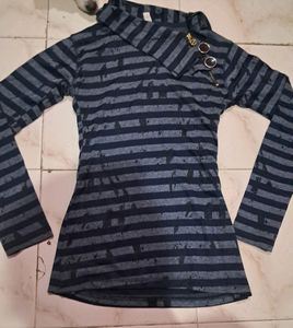 Stylish Collar With Chain Top
