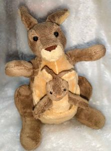 Kangaroo Plush with Baby