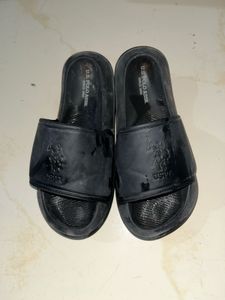 U.S. Polo Assn. Black Slides