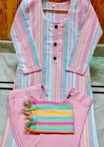 Striped Kurta Set