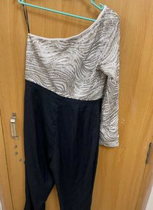 Kazo Sequin One-Shoulder Jumpsuit
