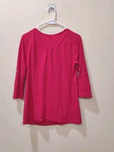 BARE Pale Reddish Pink Color Top In Size M