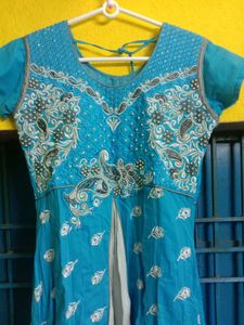 Women Anarkali Kurti With Dupatta.