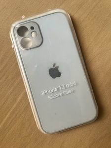 Light Grey Glass Back Cover for iPhone 12 Mini
