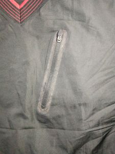 Wind Cheater V Neck Sweater With 3 Zipped Pockets