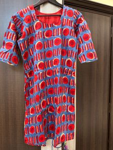 Red Blue Kurti