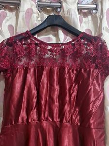 Elegant Maroon Dress