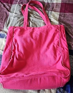 Pink Colour Large Tote Bag