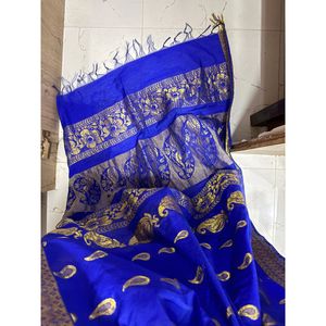 Elegant Blue Silk Saree