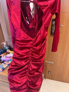 Red Bodycon Backless Party Dress