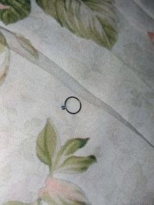 LIGHT BLUE STONE NOSE RING - HIGH QUALITY pierced