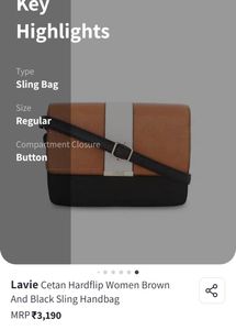 Superb Stylish Lavie Sling Bag