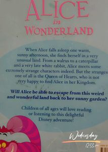 Disney Alice In The Wonderland Story Book