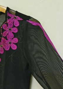 Trendy New Black And Purple Top For Women