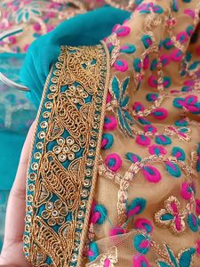 Full Embroidered Anarkali Kurta With Front Slit