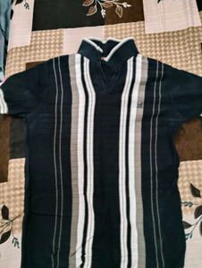Striped Black Polo Shirt