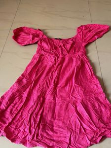 Pink Casual Mini Dress