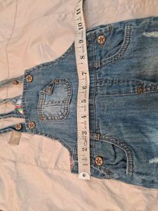Dungarees with White Shirt