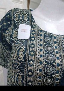 Party Wear Wrap Saree With Sharara