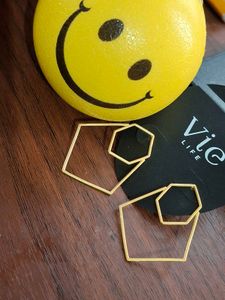Geometric Gold Earrings