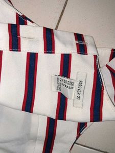 Striped Top &amp; Shorts Set