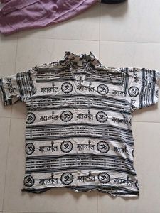 Printed Spiritual Cotton Shirt
