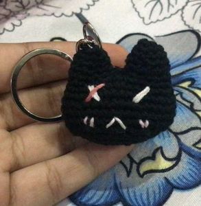 Crochet Matching Bunny Keychains.