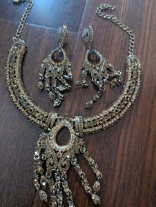 Brown gem jewellery Set