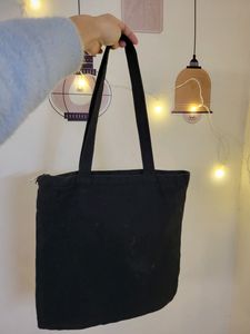 Black Tote Bag From MR. DIY