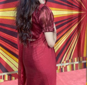 Elegant Maroon Saree