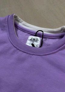 Zara Purple Sweatshirt Unisex