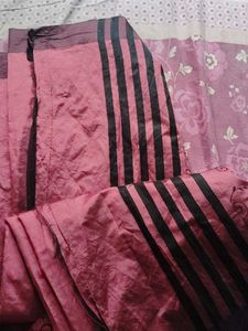 Floral Embroidery Saree With Blouse Piece