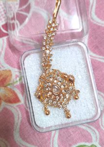 Gold-tone &amp; Crystal Tikka Headpiece