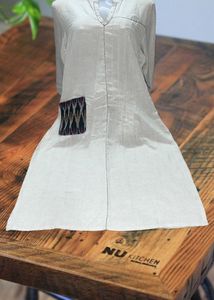 Elegant Cream Kurti Top