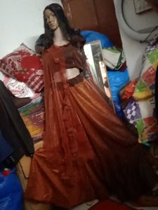 Golden Doble Colour Lahenga Choli