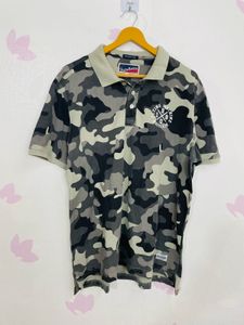 Flying Machine Men Polo Army T-shirt