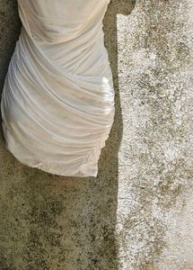 White Ruched Bodycon Dress