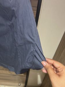 oversized long grey shirt