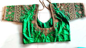 Beautifull Green 💚 Maggam Work Blouse