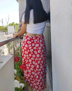 Daisy Orange Skirt