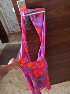 Retro Swirl Halter Dress