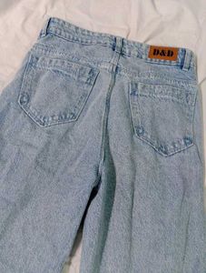 Straight Blue Denim Jeans