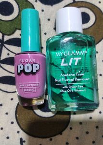 New  Combo Of Nail Paint Nd Remover