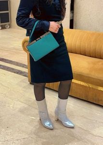 Trendy Silver Boots